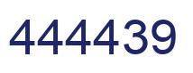 Number 444439 blue image