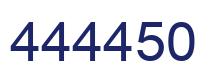 Number 444450 blue image