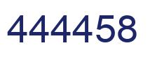 Number 444458 blue image