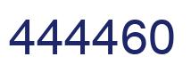 Number 444460 blue image