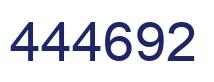Number 444692 blue image