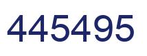 Number 445495 blue image