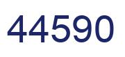 Number 44590 blue image