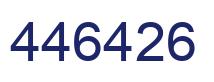 Number 446426 blue image