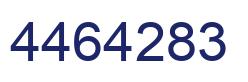 Number 4464283 blue image