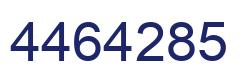 Number 4464285 blue image