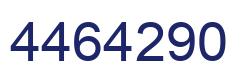 Number 4464290 blue image