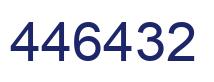 Number 446432 blue image