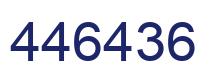 Number 446436 blue image