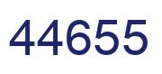 Número 44655 imagen azul