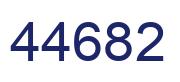 Número 44682 imagen azul