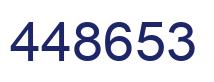 Number 448653 blue image