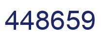 Number 448659 blue image