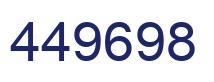 Number 449698 blue image