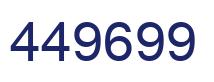 Number 449699 blue image