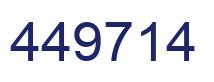 Number 449714 blue image