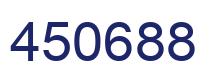 Number 450688 blue image