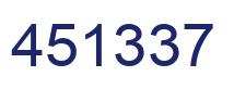 Número 451337 imagen azul