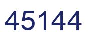 Number 45144 blue image