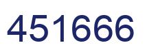 Number 451666 blue image