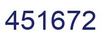 Number 451672 blue image
