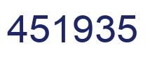 Número 451935 imagen azul