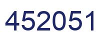 Number 452051 blue image