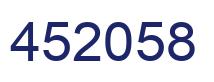Number 452058 blue image