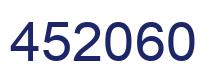 Number 452060 blue image
