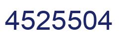 Number 4525504 blue image