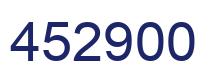 Number 452900 blue image
