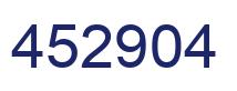 Número 452904 imagen azul