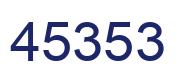 Número 45353 imagen azul