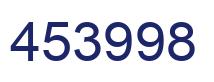 Number 453998 blue image