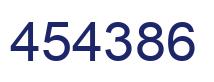 Número 454386 imagen azul