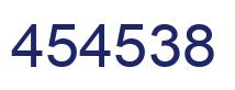 Number 454538 blue image