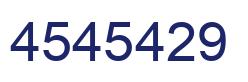 Number 4545429 blue image
