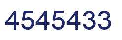 Number 4545433 blue image