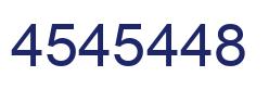 Number 4545448 blue image