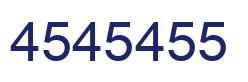 Number 4545455 blue image