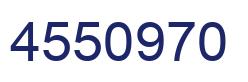 Number 4550970 blue image