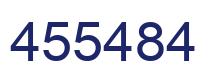 Number 455484 blue image