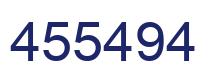 Number 455494 blue image