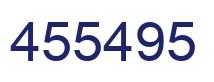 Number 455495 blue image