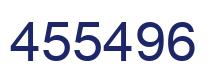 Number 455496 blue image