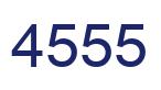 Number 4555 blue image