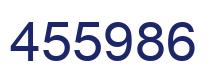 Number 455986 blue image