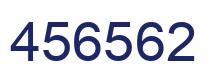 Number 456562 blue image