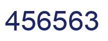Number 456563 blue image