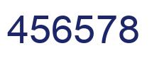 Number 456578 blue image